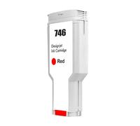 KRLAZdN Compatible avec la Cartouche d'encre 300ML Compatible avec HP746 746XL P2V82A P2V83A P2V80A P2V78A Compatible avec imprimante DesignJet Z6 Z9(746-CR)