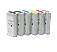 KRLAZdN Compatible avec la Cartouche d'encre 72 Encre pigmentée T610 T620 T770 T790 T795 T1100 T1120 T1200 T1300 C9403A(72-Pigment M)