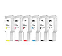 KRLAZdN Compatible avec la Cartouche d'encre à Jet d'encre 300ML HP746 746XL P2V82A P2V83A P2V80A P2V78A Compatible avec imprimante DesignJet Z6 Z9(746-6Color 1Set)