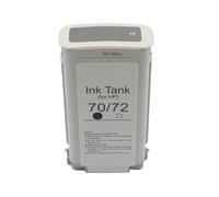 KRLAZdN Compatible avec la Cartouche d'encre pigmentée HP70 Designjet Z2100 Z3100 Z3200 Z5200 Z5400 Traceur C9449A C9448A(70GY-Gray)