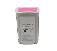 KRLAZdN Compatible avec la Cartouche d'encre pigmentée HP70 Designjet Z2100 Z3100 Z3200 Z5200 Z5400 Traceur C9449A C9448A(70LM-Light Magenta)