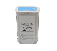 KRLAZdN Compatible avec la Cartouche d'encre pigmentée HP70 Designjet Z2100 Z3100 Z3200 Z5200 Z5400 Traceur C9449A C9448A(70LC-Light Cyan)