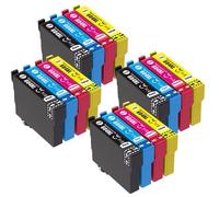 KRLAZdN Compatible avec la Cartouche d'encre T604XL 604XL XP4205 WF2910DWF WF2930DWF WF2935DWF WF2950DWF T604 E604(4SET)