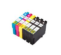 KRLAZdN Compatible avec Le Jeu de Cartouches d'encre T1281 T1284 T1285 Stylet S22 SX125 SX130 SX230 SX235W SX420W SX425W SX430W SX435W(1 Set Plus 2 BK)