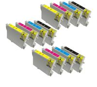 KRLAZdN Compatible avec Le Remplacement de Cartouche d'encre T0441 T0442 T0443 T0444 Stylet C64 C66 C84 C84N C84WN C86 CX3600 CX3650 CX4600 CX6400 CX6600(3 Sets)