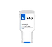 KRLAZdN Compatible avec Les Cartouches à Jet d'encre HP746 P2V82A P2V83A P2V80A P2V78A DesignJet Z6 et Z9 Compatible avec imprimantes Grand Format(HP-746-C-300ML)