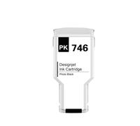 KRLAZdN Compatible avec Les Cartouches à Jet d'encre HP746 P2V82A P2V83A P2V80A P2V78A DesignJet Z6 et Z9 Compatible avec imprimantes Grand Format(HP-746-PBK-300ML)