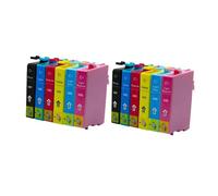 KRLAZdN Compatible avec Les Cartouches d'encre T0481 T0482 T0483 T0484 T0485 T0486 Stylus Photo R200 R220 R300 R300M R320 R340 RX500 RX600 RX620 RX640 Compatible avec imprimante.(2Set)