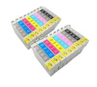 KRLAZdN Compatible avec Les Cartouches d'encre T0961 à T0969 Stylus Photo R2880 avec Encre Photo Classic à l'intérieur(2 Sets (18 Pcs))