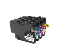 KRLAZdN Compatible avec Les imprimantes à Cartouche d'encre LC404 MFC-J1215W MFC-J1205W(1 Set (4pcs))