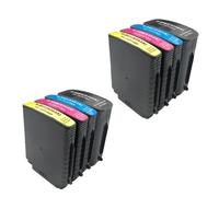 KRLAZdN HP88 Compatible avec Cartouche d'encre Officejet Pro K550 K5400dn K8600 L7480 L7580 L7590(2 Sets(8 pcs))