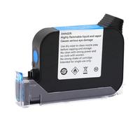 KRLAZdN Imprimante à Jet d'encre Portable en Ligne, 5 pièces, Niveau A JS12, Compatible avec Cartouche d'encre, séchage Rapide, solvant écologique, 12.7mm(5PCS Blue)