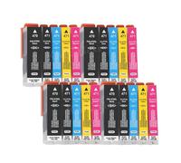 KRLAZdN KMCYinks 1-5 Jeux de Cartouches d'encre PGI470 CLI471 PGI-470XL CLI-471XL compatibles avec Les imprimantes TS5040 TS6040 TS8040 TS9040 MG5740(4Set)