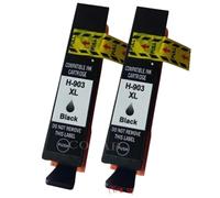 KRLAZdN Mise à Niveau Compatible avec l'imprimante à Cartouche d'encre 903 903XL 907XL - Officejet Pro 6950 6960 6961 6963 6964 Tout-en-Un(2pk-hp903 Small BK)
