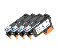 KRLAZdN Modèles de tête d'impression de Remplacement C9404A C9405A C9406A C9407A compatibles avec Les imprimantes DesignJet Z2100 Z3100 Z3200 Z5200 Z5400(1Set - 4Color)