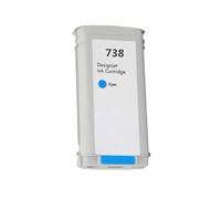 KRLAZdN Qualité Compatible avec la Cartouche d'encre DesignJet T850 T950 HP738 modèle(Cyan-130ml)