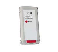 KRLAZdN Qualité Compatible avec la Cartouche d'encre DesignJet T850 T950 HP738 modèle(Magenta -130ml)
