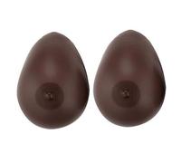 KRLZKID Sein en silicone autocollant Patient de mastectomie crossdresser Seins artificiels Prothèse réaliste de soutien-gorge,Black-L/800g/Pair/CupC