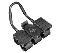 Krmoau Ab Wheel avec rétraction automatique | 6 roues design pour abdominaux | Entraîneur du tronc avec support de téléphone portable pour fitness, force et entraînement abdominal pour la maison et