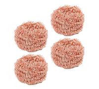 Krmoau Brosse à récurer en cuivre pour le nettoyage, ustensiles de nettoyage multifonctions, brosse à récurer en cuivre anti-rayures pour acier inoxydable, vitrocéramique, porcelaine