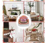 Krmoau Calendrier de bureau 3D, modèle en papier - Bloc de papier d'art pour planification de bureau, vacances, écriture, apprentissage, période de l'Avent - Pour écrire, planifier le bureau