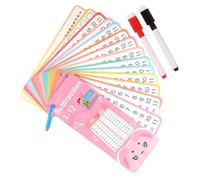 Krmoau Cartes mathématiques, Ajout de Cartes Flash de soustraction - Ajout de la Division de Multiplication de la soustraction Game | Effacer Le Trou Flash éducatif à Double Face.