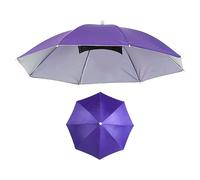Krmoau Chapeau Parapluie pour,Parapluie de Protection contre les UV et la Pluie pour la Tête - Imperméable Réglable Léger pour Camping Jardin Plage Randonnée Pêche
