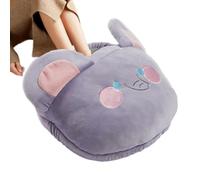 Krmoau Chauffe-pieds chauffant, couverture chauffante électrique pour pieds | Chaussons de dessin animé Accessoires d'hiver pour le bureau, la maison, sous le bureau, les adultes et les enfants