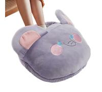 Krmoau Chauffe-Pieds Électrique,Tapis Chauffant Électrique pour Pieds - Chauffage Doux Cartoon pour Bureau Maison Chambre sous Bureau Détente Hiver