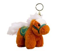 Krmoau Cheval - Peluche Douce Broderie Fournitures - Porte-Clés Année du Cheval 2026,Cadeaux Famille Amis Collègues Étudiants Femmes Anniversaire Fêtes Maison Voyage Nouvel An