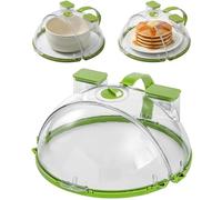 Krmoau Couvercle Anti-éclaboussures Micro-ondes | 26,9 x 11,9 cm Couvercle Anti-projections avec Cuiseur Vapeur - pour assiette micro-ondes,Pour cuisiner, réchauffer, protection contre