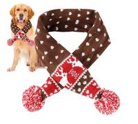 Krmoau Écharpe d’Hiver pour Chien, écharpe à Pompon pour Chien - Écharpe de Chat de Chiot d’Hiver de Vacances avec la Boule de Pompon - Belle écharpe Mignonne de Vacances pour Chiens et Chats,