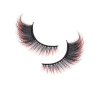 Krmoau Grappes de Cils Colorés | Faux Grappes de Cils Colorés | Volume Long Réutilisable Maquillage pour les Yeux pour Fierté Cosplay Scène Fête et Mariage pour Débutants