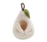 Krmoau Hamster Möbel - Sac de couchage en peluche - Maison en forme de poire pour hamster à suspendre - Pour l'intérieur confort bien-être repos sécurité domestique détente soins des animaux