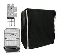 Krmoau Housses de cage pour oiseaux d'animaux de compagnie | Grande housse occultante respirante avec ombrage pour dormir et nuit | Grille de protection pour perruche Inséparable