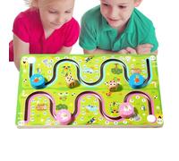 Krmoau Jeu de Labyrinthe Numérique pour,Jeu en Bois de Labyrinthe Mathématique | Jeu De Société 2 Joueurs pour Apprendre À Compter - Idéal pour Maternelles, Crèches Et Écoles