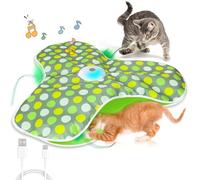 Krmoau Jouet automatique pour chat - Jeu de leurre caché mobile - Jouet actif pour chat - Pour la maison, la chambre à coucher, la cuisine, l'entrée, l'appartement, le coin, la zone de relaxation