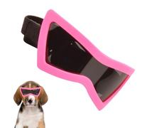 Krmoau Lunettes de soleil pour chien - Lunettes de soleil coupe-vent pour chien - Protection UV - Anti-poussière - Avec sangle réglable - Pour promenades, randonnées, aventures