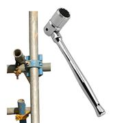 Krmoau Outils d'échafaudage - Clé d'échafaudage de précision - Poignée ergonomique à cliquet réglable - Accessoire léger pour les travailleurs