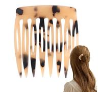 Krmoau Peigne à cheveux pour chignons, peigne à cheveux en acrylique, Peignes à pinces à cheveux décoratifs en acrylique, Peignes à cheveux élégants, accessoires de cheveux portables pour chignons