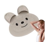 Krmoau Tapis exfoliant pour les pieds - Exfoliant pour les pieds pour douche - Brosse à pieds antidérapante - Accessoire de salle de bain pour femmes, hommes et personnes âgées - Peu encombrant