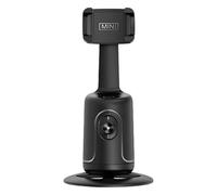 Krmoau Trépied de reconnaissance faciale pour smartphones - Trépied rotatif automatique à 360 ° avec suivi - Trépied de table pour lit, voiture, mariage, fitness, cuisine, vacances, musique, films