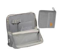 Krmoau Trousse d'école, grande poche à crayons, rangement léger et étanche pour bureau, maison, école, art, voyage, cosmétiques, gris clair, Voir description, Voir description