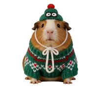 Krmoau Vêtements et tenues pour hamster - Pull en tricot, vêtements chauds pour petits animaux comme costume | Pour gerbille, cochon d'Inde, hamster, furet, lapin, chinchilla, hérisson