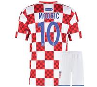 Kroatië Maillot De Foot Modrić Domicile - Enfant et Adultes - Ensemble Foot - S