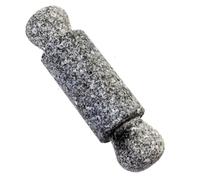 KROGHIN Pilon de rechange en granit uniquement - Pilon double action : broyage et rouleau pour une polyvalence ultime (mortier non inclus) (gris, 14 cm)