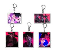 Kroilucaly Kpop Dem_on Hu_nters Porte-clés Anime Rumi, Mira, Zoey, Huntrix Merch Porte-clés mignon sac à dos pandent en acrylique, pour les fans de Kpop, article de fan cadeau, K1., taille unique