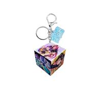 Kroilucaly Kpop Dem_on Hu_nters Porte-clés avec pendentif Anime Huntrix Merch, joli sac à dos, porte-clés cube magique pour fans de Kpop, article de fan, Cartoon