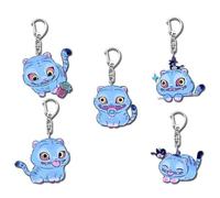 Kroilucaly Kpop Dem_on Hu_nters Porte-clés avec pendentif en acrylique, motif : Rumi, Mira, Zoey, Huntrix Merch, joli sac à dos, cadeau pour fans de Kpop, article de fan, tigre, taille unique