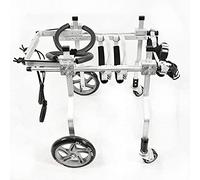KROITY Fauteuil Roulant pour Chien Fauteuil Roulant Réglable pour Animaux de Compagnie Poids Léger Facile À Assembler Chariot pour Chien 4 Roue